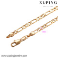 43649 new design indian gold plated necklace fashion 18k delicat simple jewelry necklace
